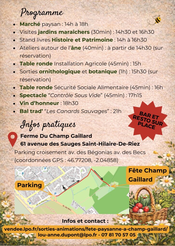Fête paysanne à Champ Gaillard le samedi 16 mai 2026