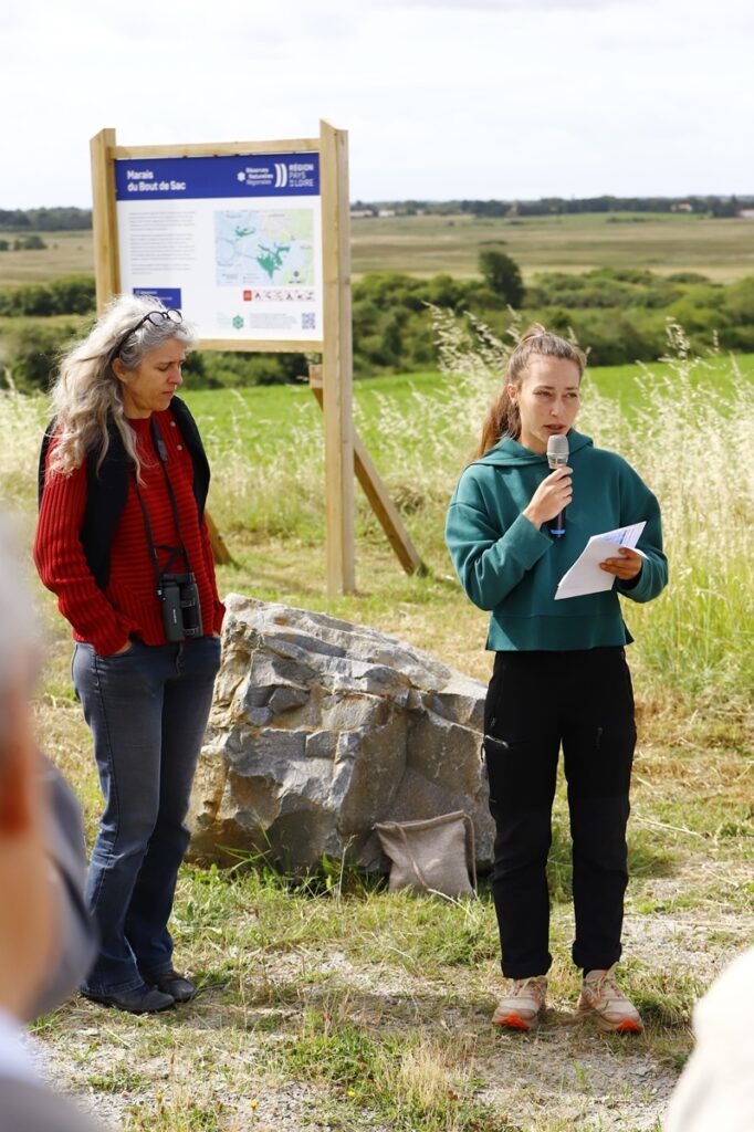 Eloïse, gestionnaire de la RNR Marais du Bout De Sac - Photo © Fanny Guilloton
