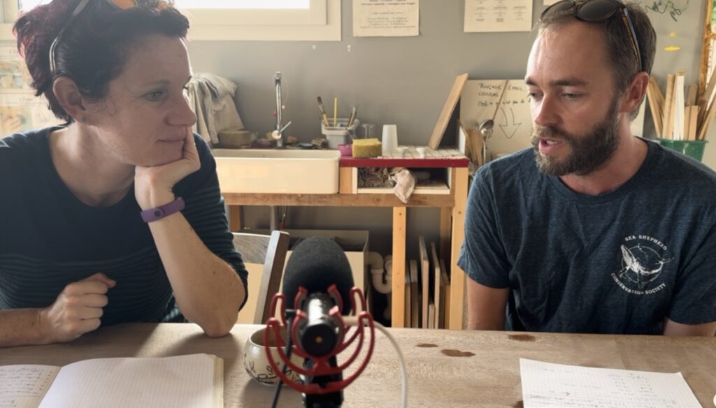 Podcast sur les oiseaux migrateurs à La Pointe avec Olivier - Photo © Julien Sudraud - LPO Vendée